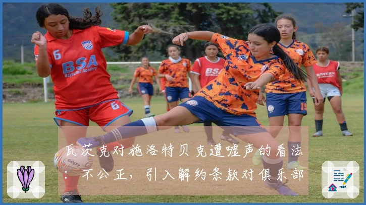 瓦茨克对施洛特贝克遭嘘声的看法：不公正，引入解约条款对俱乐部有益。